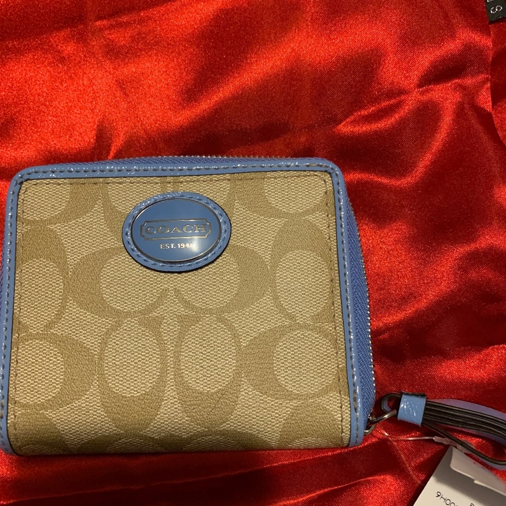 Coach C Zip Around Wallet